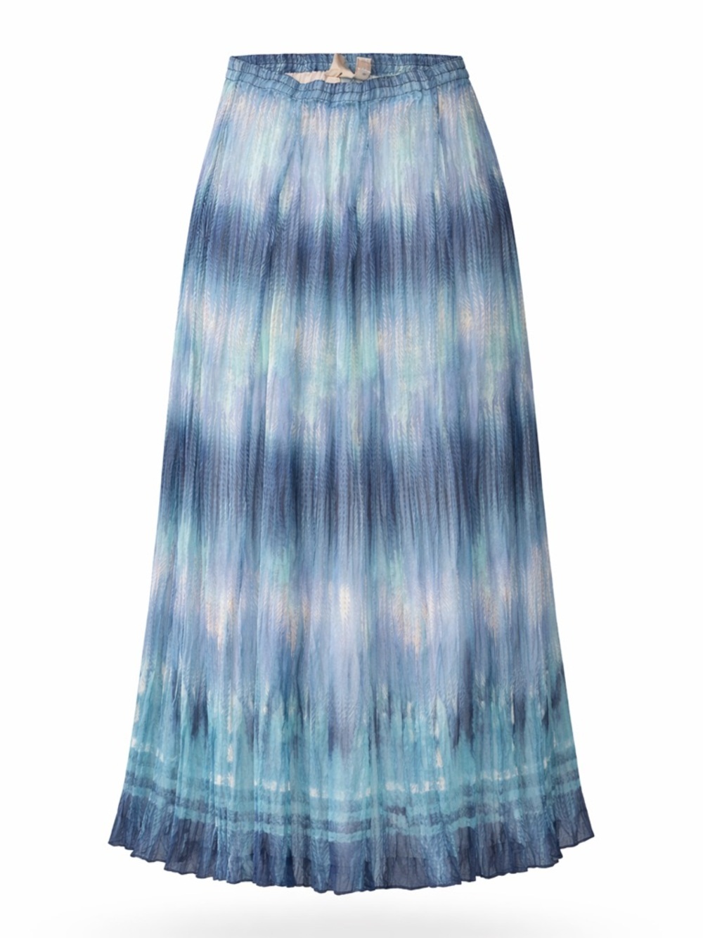 Chicos crinkly tie dye maxi skirt, medium, size 1